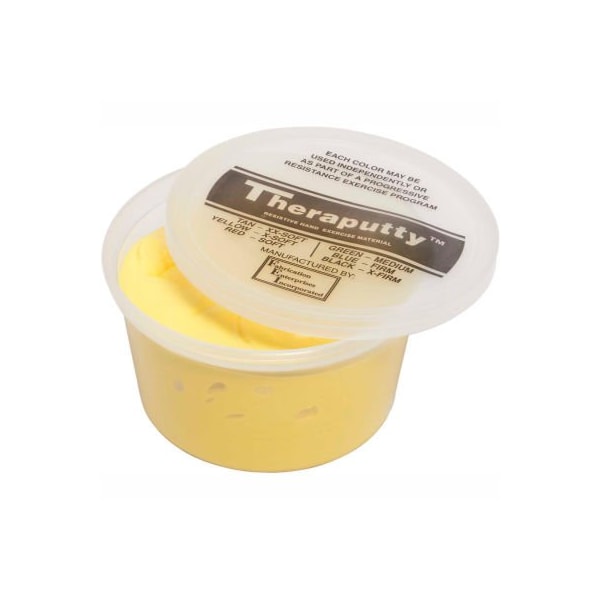TheraPutty Plus Antimicrobial Exercise Putty, Yellow, 1 Pound, X-Soft
